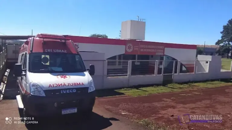 SAMU mobiliza três ambulâncias para transferir vítimas de esfaqueamento em Catanduvas