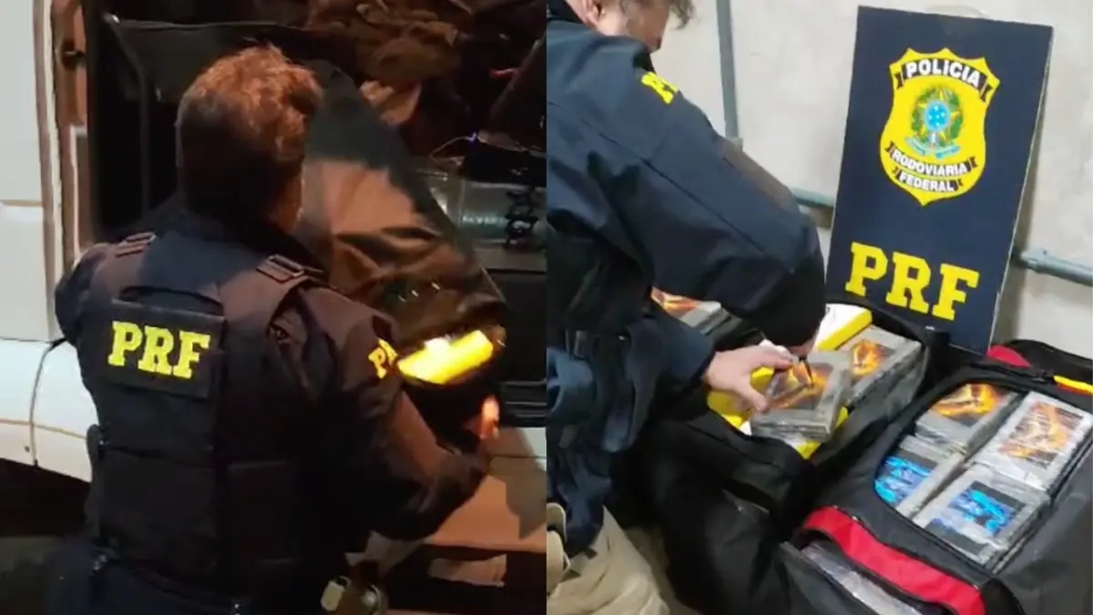 PRF apreende 164 quilos de cocaína com caminhoneiro em Catanduvas/PR PRF apreende 164 quilos de cocaína com caminhoneiro em Catanduvas/PR