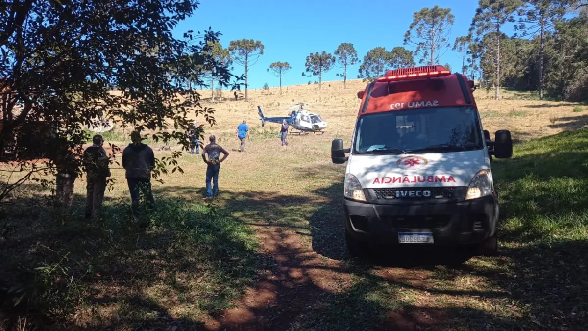 Homem atenta contra a própria vida no interior de Catanduvas. SAMU e Polícia Militar foram acionados