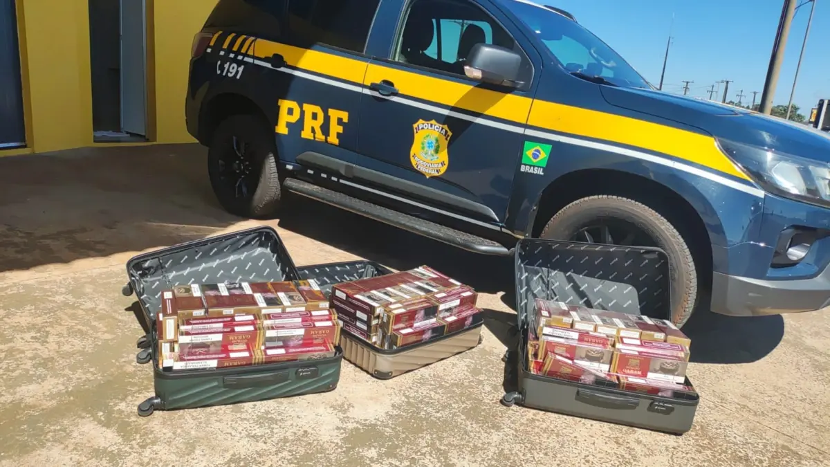 PRF de Catanduvas apreende cigarros de luxo contrabandeados na BR-277