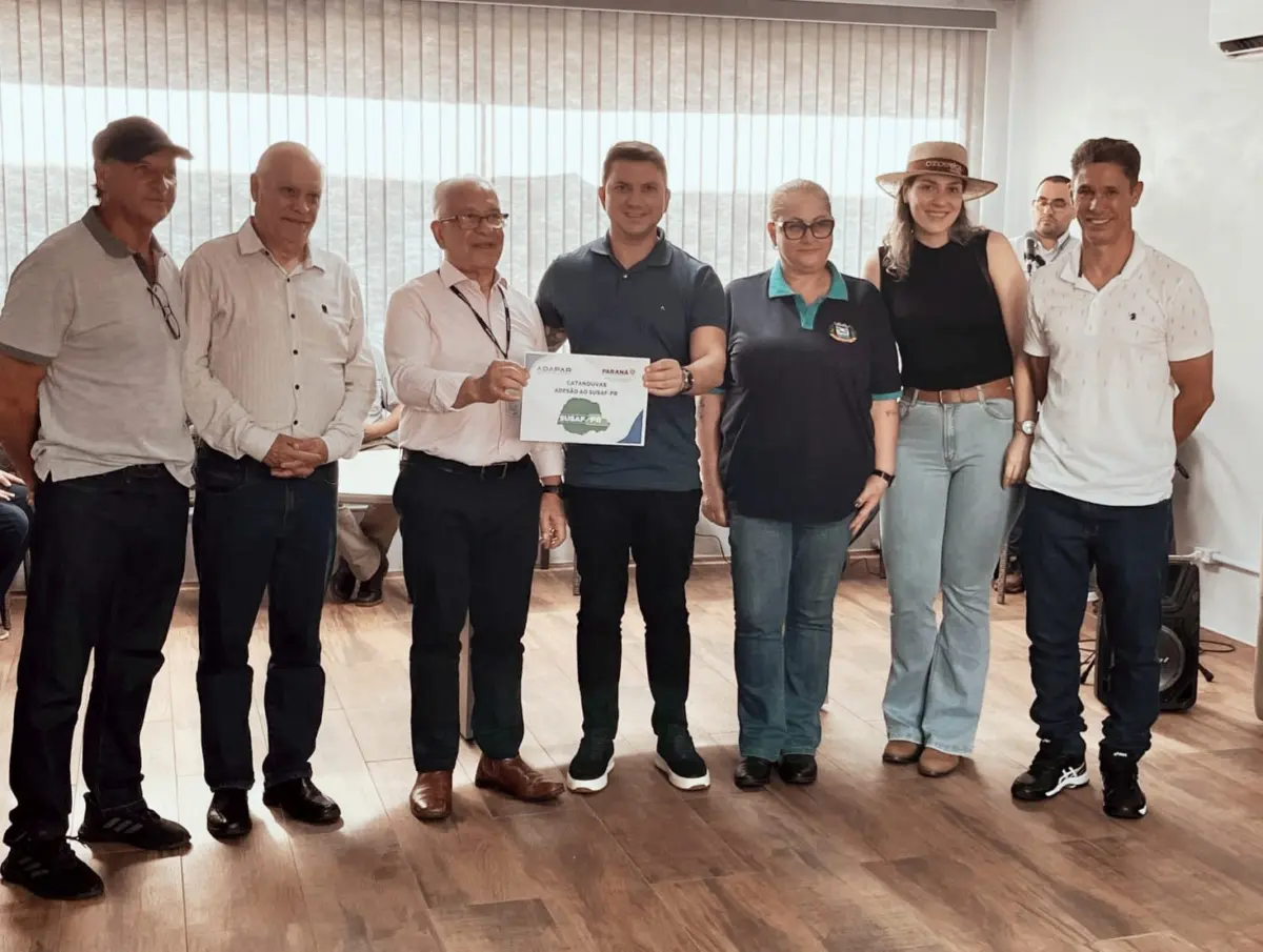 Catanduvas recebe certificado de adesão ao SUSAF no Show Rural 2025!