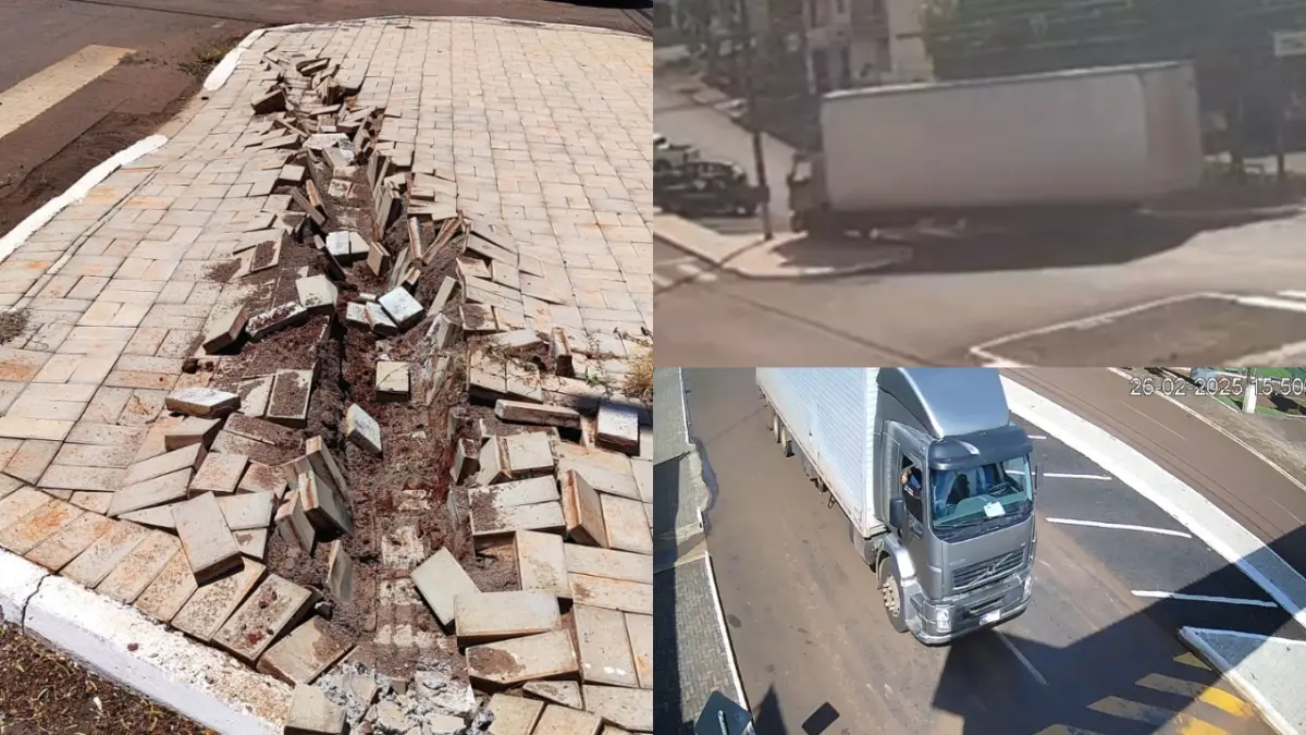 Vídeo: Caminhão causa danos ao patrimônio público em avenida de Catanduvas e evade-se do local Vídeo: Caminhão causa danos ao patrimônio público em avenida de Catanduvas e evade-se do local