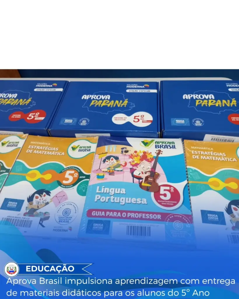 Catanduvas distribui materiais do Aprova Brasil para alunos do 5º ano
