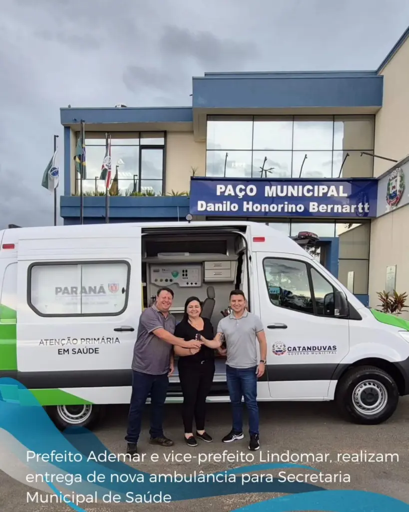 Catanduvas recebe nova ambulância e reforça estrutura da saúde municipal