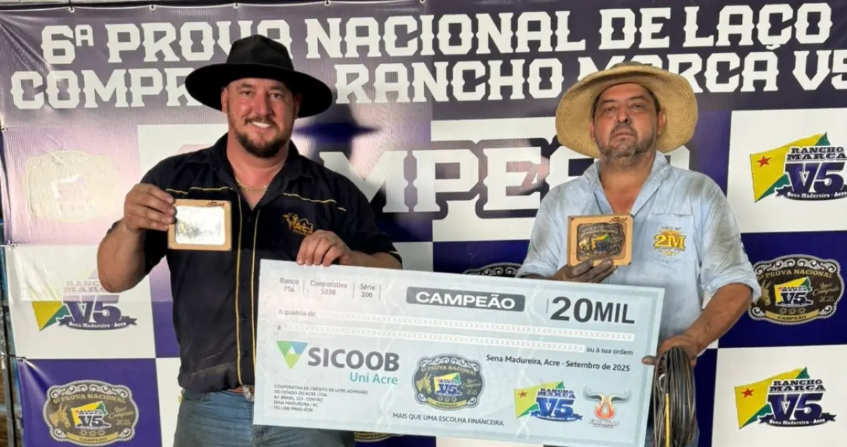 Vitão conquista mais um título no Acre e, ao lado de Marcos Melo, fatura a final por duplas