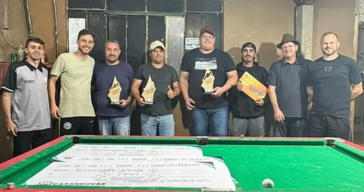 Dener Lima é campeão do Municipal de Sinuca em Catanduvas