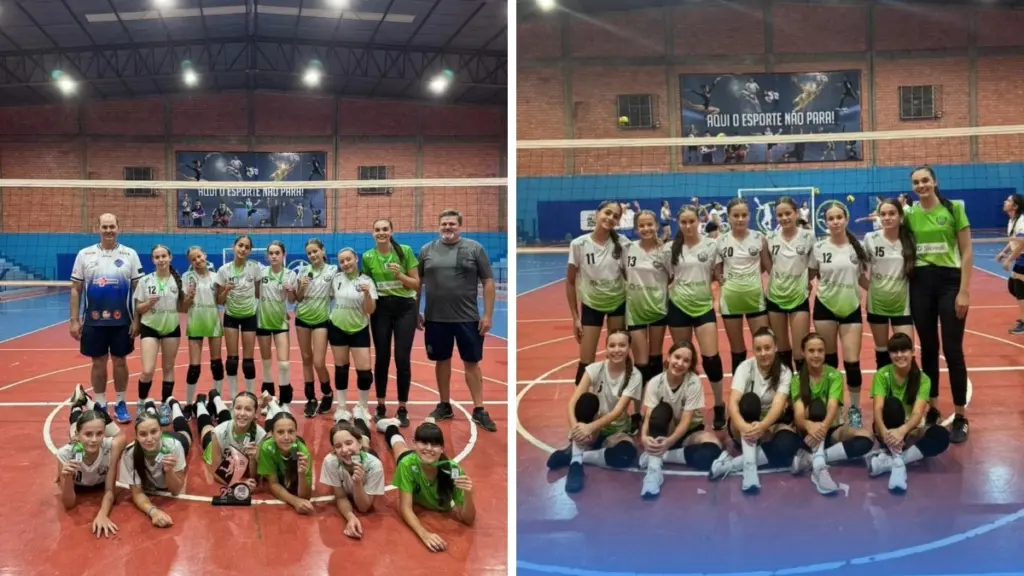 Catanduvas sobe ao pódio e vira destaque do voleibol de base regional