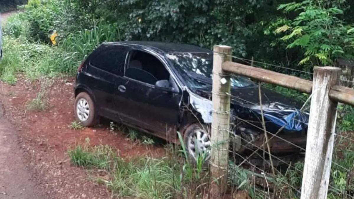 Jovem de 23 anos fica ferido em grave acidente na Linha Passo Liso em Catanduvas