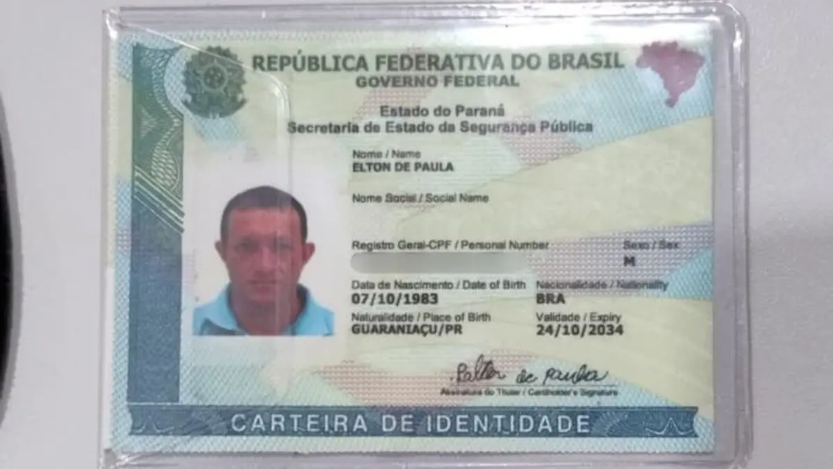 Documentos de Elton de Paula são encontrados no Mercado Taxa 1 Documentos de Elton de Paula são encontrados no Mercado Taxa