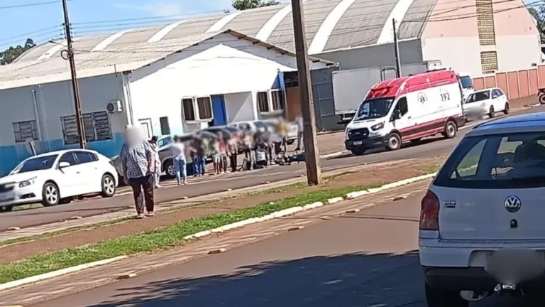 Motociclista fica ferido após colisão no bairro Alto Alegre em Catanduvas