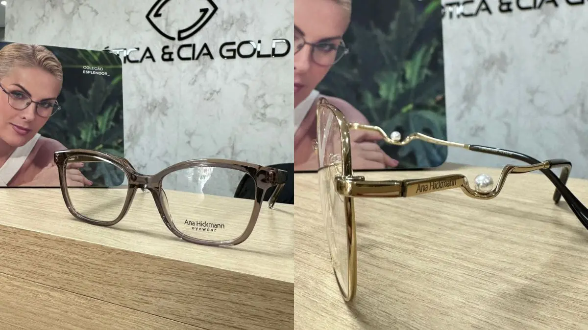 Nova coleção de óculos Ana Hickmann chega à Ótica e Cia Gold em Catanduvas