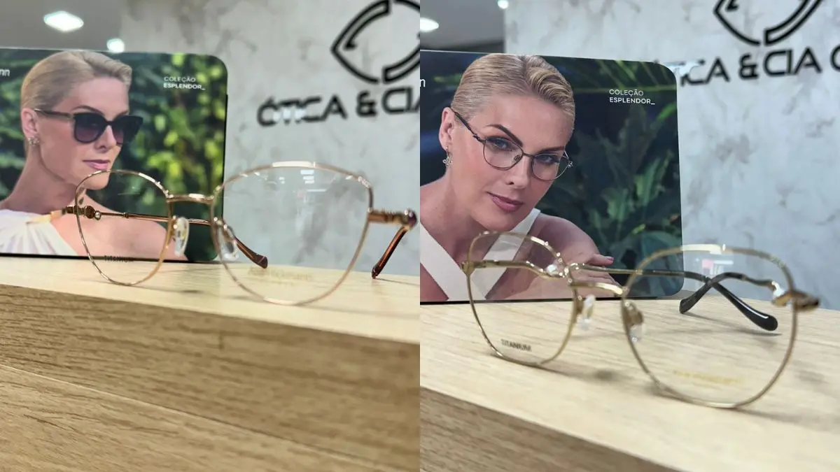 Nova coleção de óculos Ana Hickmann chega à Ótica e Cia Gold em Catanduvas