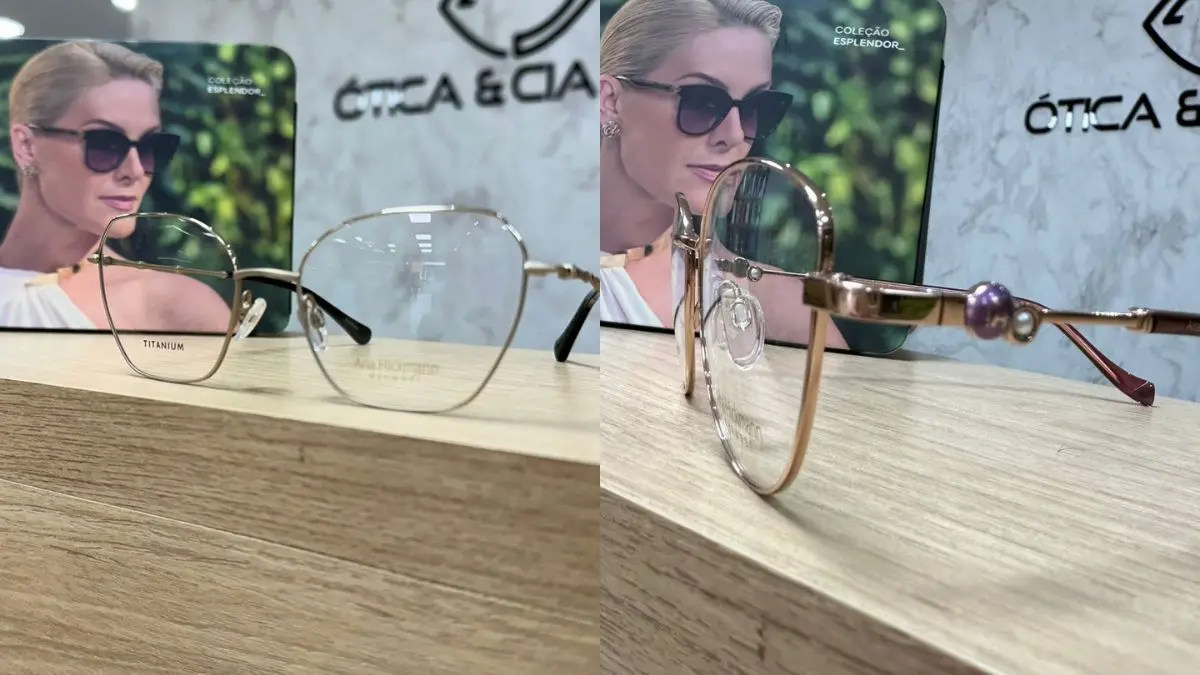 Nova coleção de óculos Ana Hickmann chega à Ótica e Cia Gold em Catanduvas