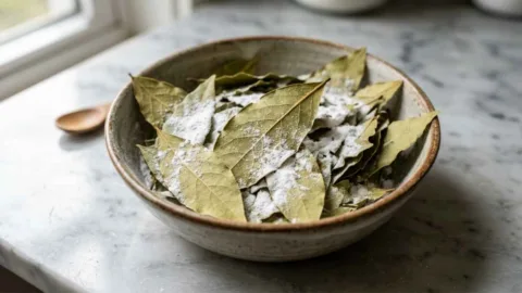 Misturar folhas de louro com bicarbonato: para que serve e por que o truque é usado dentro de casa