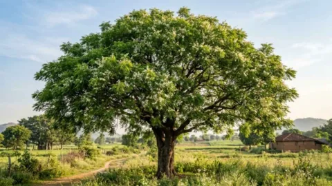 Uma árvore asiática de folhas amargas pode ajudar a deixar o quintal menos atraente para mosquitos, cresce bem no calor e passa dos 10 metros, mas exige espaço, sol pleno e alguns cuidados antes de ser plantada perto de casa